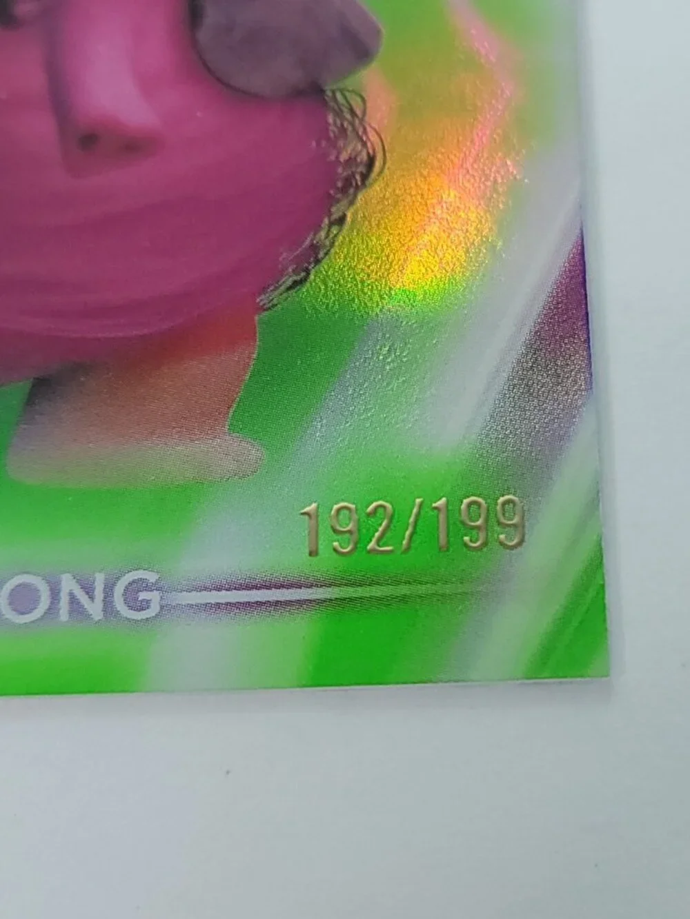 Bing Bong Topps 2026 Disney Neon Holo Parallel Refractor Limited 192/199 - Picture 2 of 4
